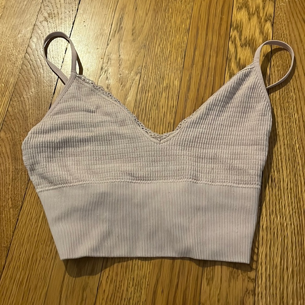 Dusty pink lace detailed top